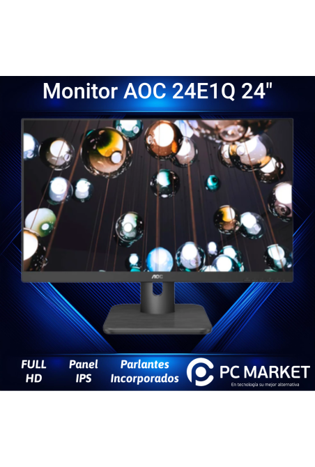 MONITOR AOC 24" 24E1Q FULL HD DP/HDMI/VGA