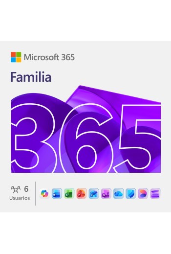 Microsoft 365 Familia (Licencia de 12 meses / 1 a 6 usuarios)