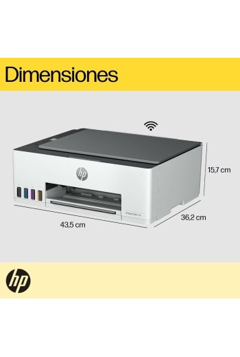 Impresora Multifuncional HP Smart Tank 580 Tinta Continua, Color, Wi-Fi, Smart App, Escaner